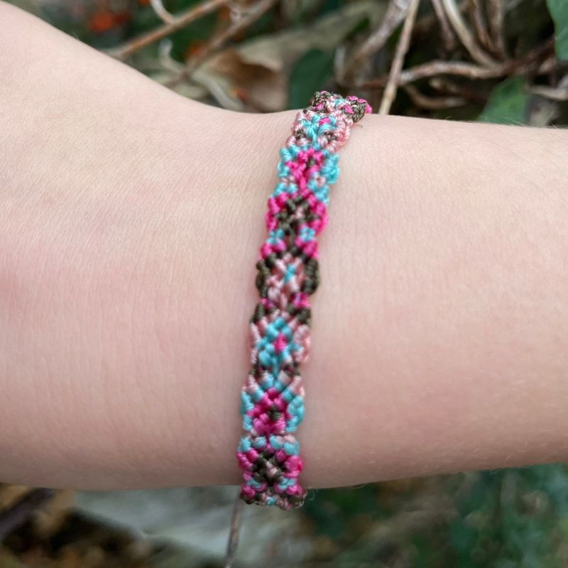 Honestly Frank - Pink Joy woven bracelet